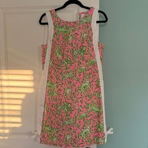 Lilly Pulitzer Pink & Green Sleeveless Shift Dress